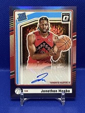 2024-25 Panini Donruss Optic Jonathan Mogbo Rated Rookies Purple RC Auto #349