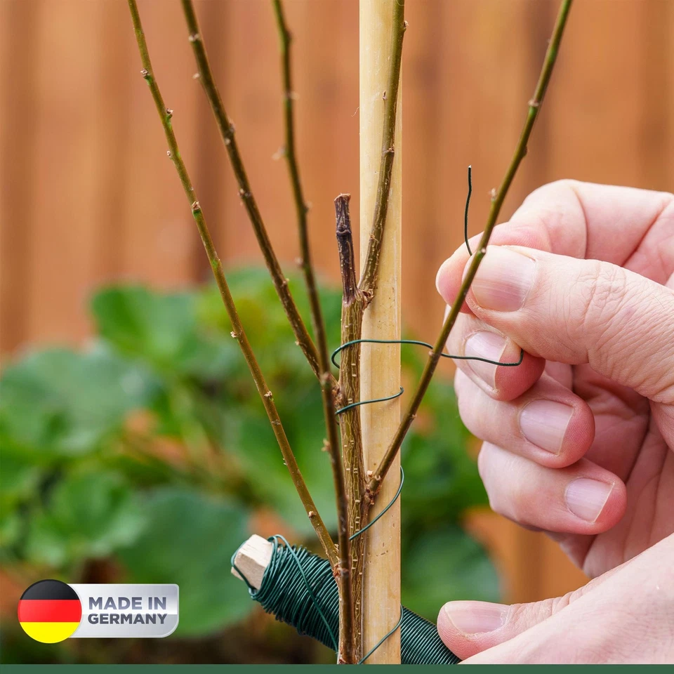 Bindedraht verzinkt Blumendraht Wickeldraht Floristendraht 35m Farbe Grün - Bild 3 von 4