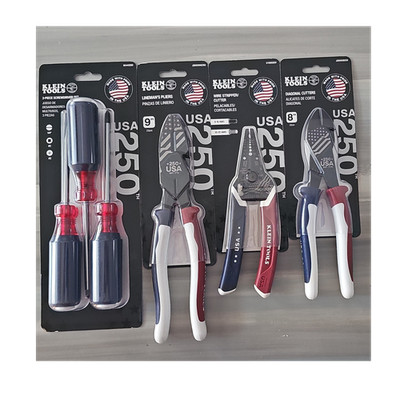 Klein Tools 250th Anniversary USA Hand Tool Set, 4 Piece plus blackout set