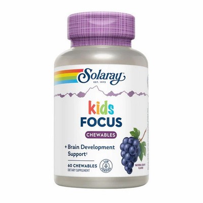 Kids Focus Chewables Natural Grape 60 Count  by Solaray