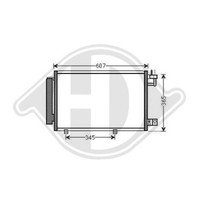 1X Kondensator, Klimaanlage Diederichs DCC1640 Passend FüR Ford