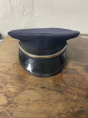 Vintage Sentry Fireman Dress Uniform Hat Approximately Size 9