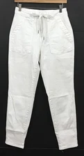 Judy Blue JB88812 White Denim Cuffed Jogger Jeans Size 3/26