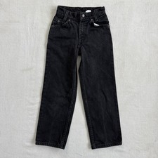 Vintage 2000s Levi  s Kids Boys Youth Orange Tabs Size 8 Relaxed Fit Black 20x22