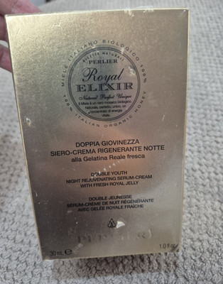 Perlier Double Youth Night Rejuvenating Serum Cream 1 fl oz Italy Gold Box