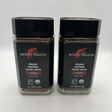 Mount Hagen Organic Fairtrade Instant Coffee Freeze Dried 3.53 oz X2 Exp 07/26