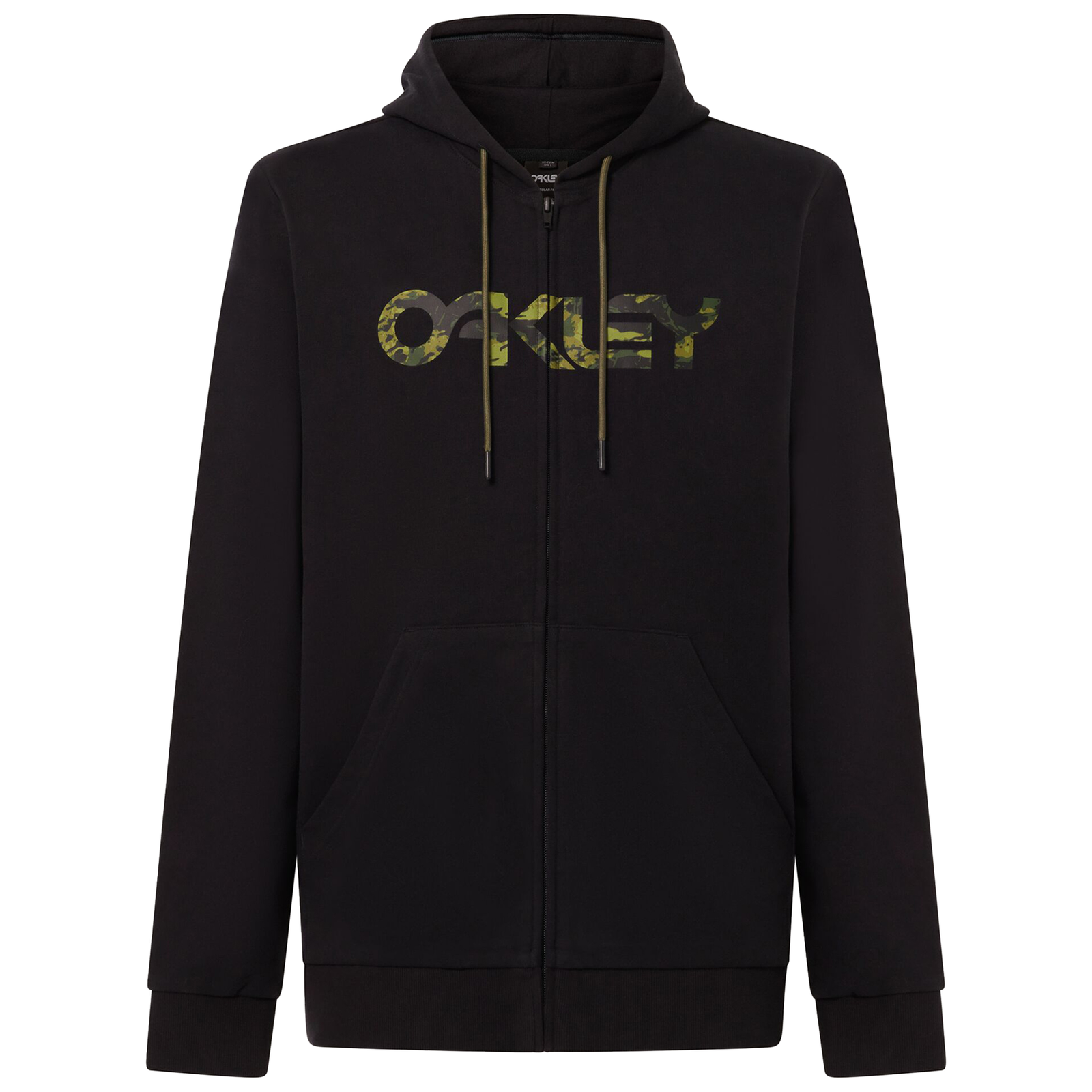 Oakley Teddy Full Zip Hoodie Black/Tiger Mountain Camo Sports Urban Casual Me...