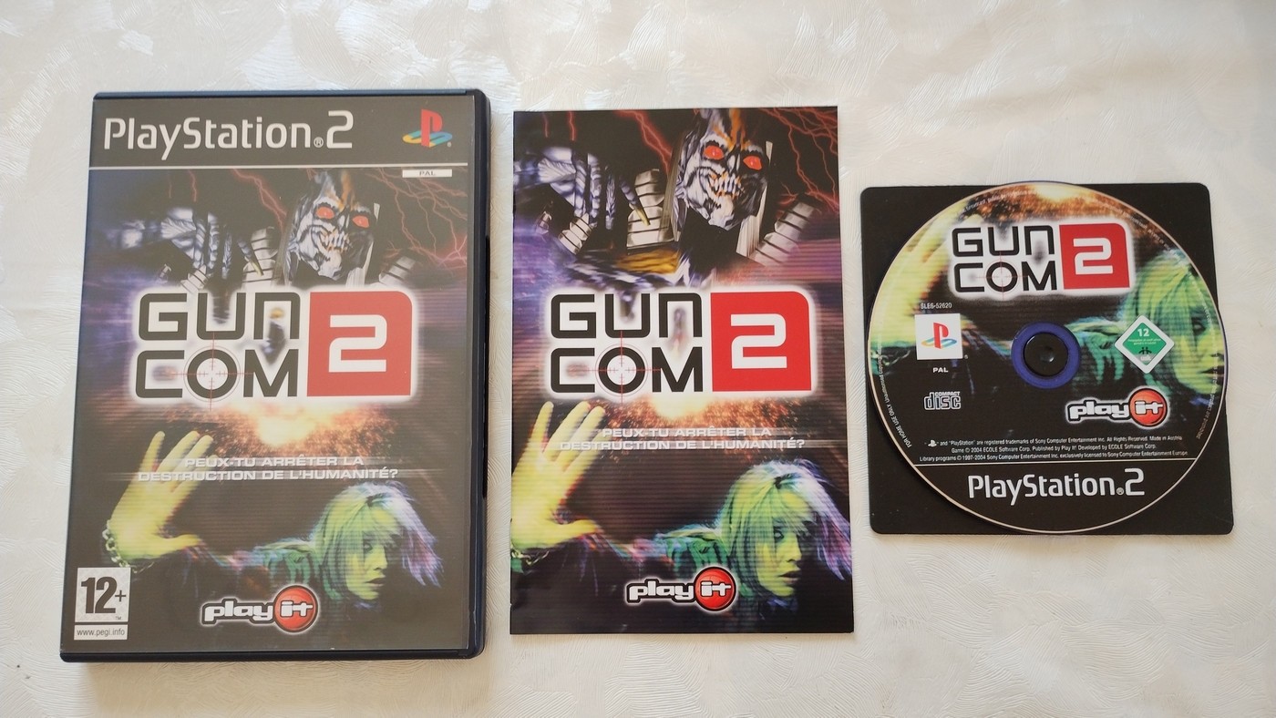 guncom 2 PS2 PAL FR disc et notice en état neuf