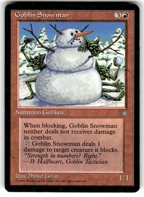 Goblin Snowman Ice Age Regular MTG