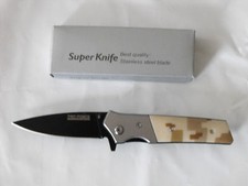 Tac Force Spring Assisted Digital Camo Metal Handle 3 INCH BLACK BLADE TF466