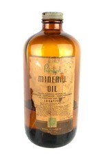 Nyal Purified Mineral Oil Amber Glass Apothecary Bottle Paper Label Detroit