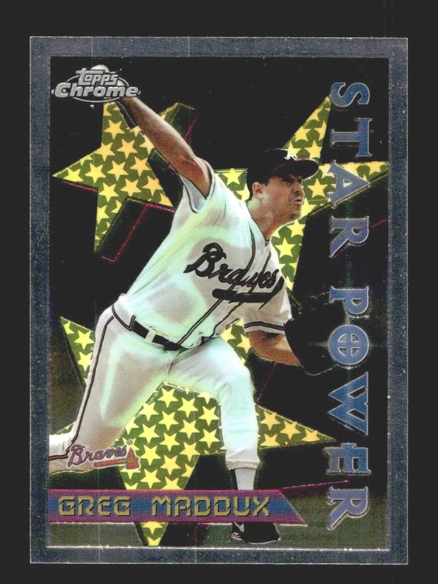 1996 Topps Chrome #3 Greg Maddux Braves NEAR MINT *3s