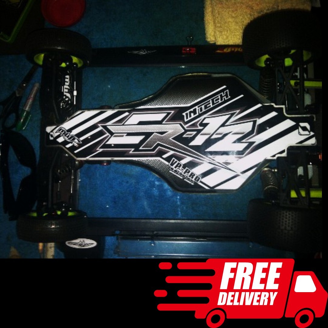 NEW! INTECH ER-12 1/10 2wd RC Buggy Racing Car Chassis Skin Decal