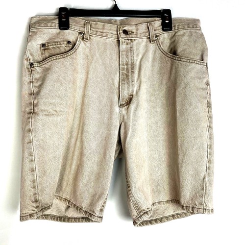 Vintage Lee Riveted Beige Denim Shorts 