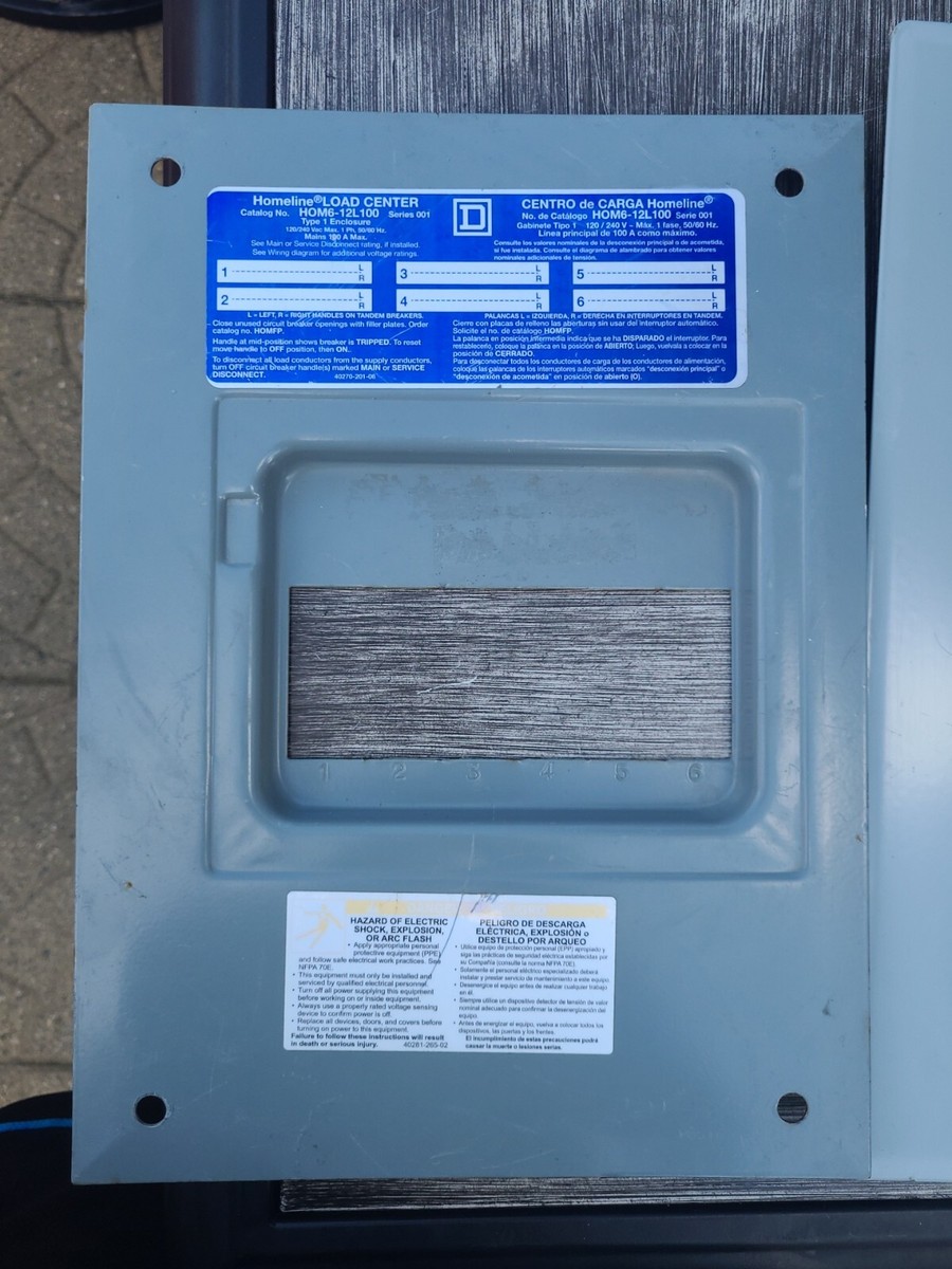 Square D Homeline Load Center Panel Cover | eBay