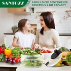Santozz Rotary Salad Spinner with Bowl 4.2Qt, Lettuce Dryer, Vegetable Washer — photo 9