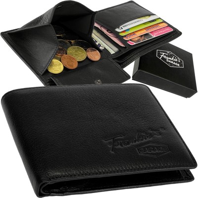 Frankies Garage Brieftasche 14 Fächer Geldtasche Geldbeutel Mens Wallet Leather