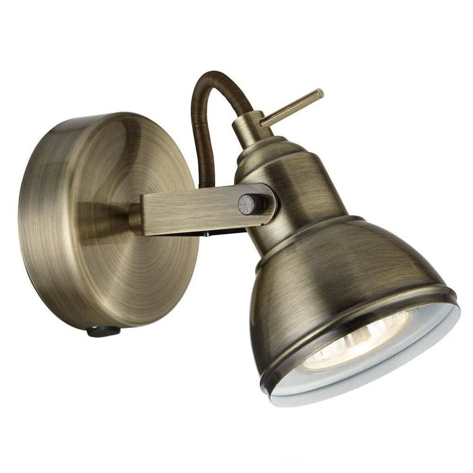 Searchlight Focus 1lt Spotlight Antique Brass Ip20 1541AB