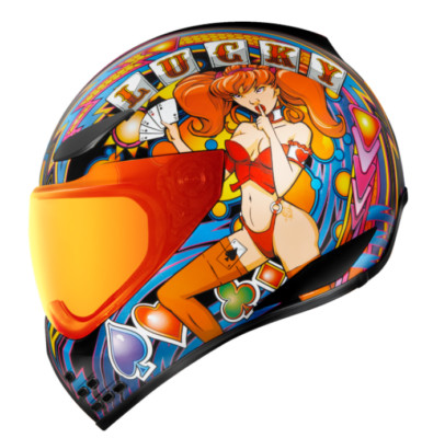 Icon Domain Lucky Lid 4 Motorcycle Helmet - All Sizes