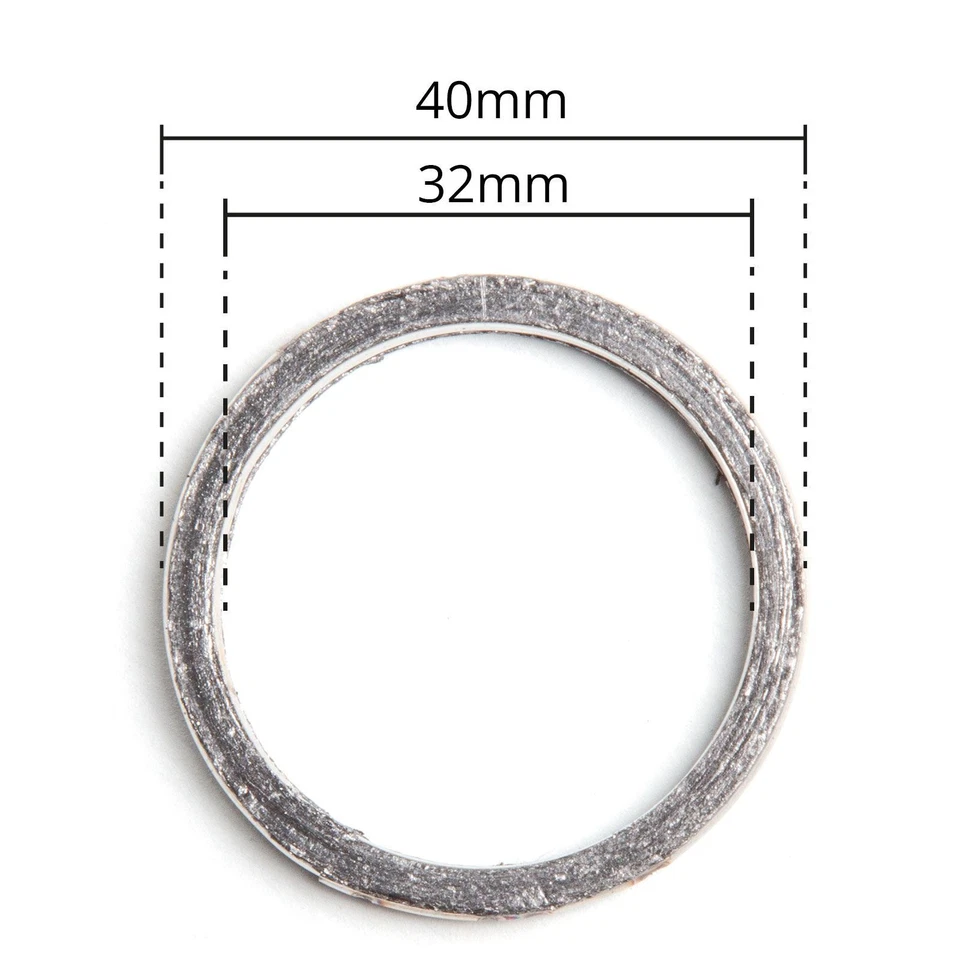 40mm Exhaust Manifold Gasket x 2 for Honda XBR 500 85-88 - Image 2 of 2