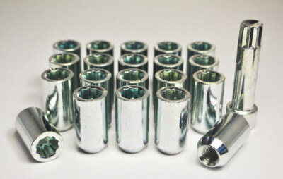 Set of 20 x 1/2''UNF, Tuner Wheel Nuts (Silver)