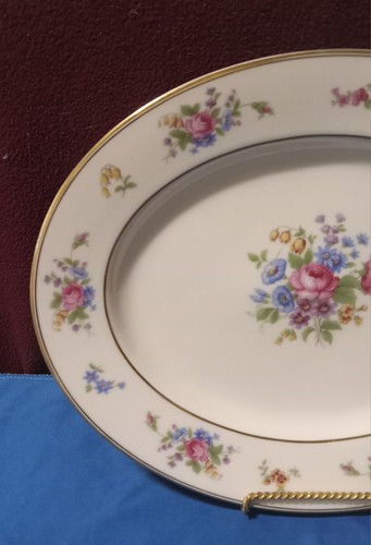 Bavaria Tirschenreuth THE QUEENS ROSE 4416 Oval Serving Platter 11 3/4 Free Ship - Picture 3 of 5