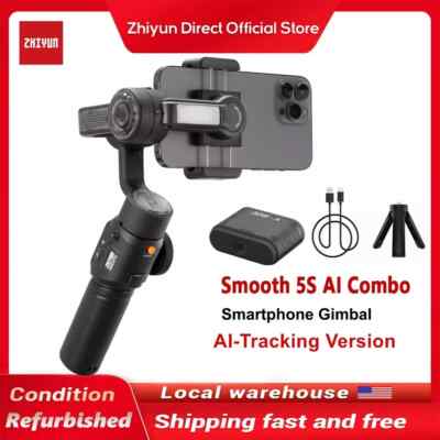 Zhiyun Smooth 5S AI Combo 3-Axis Gimbal Stabilizer Smartphone with AI Tracker