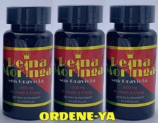 3 Moringa With Graviola 1000 mg for Health and Energy 180 caps Control Slim 