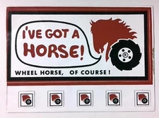 Vintage Wheel Horse South Bend Indiana Coal Mining Stickers Decals