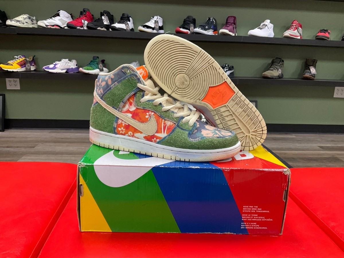 NIKE SB DUNK HIGH PRO QS HAWAII CZ2232-300 SIZE 9 UK8 EUR42 NIKE SB DUNK HIGH PRO QS HAWAII CZ2232-300 SIZE 9 UK8 EUR42