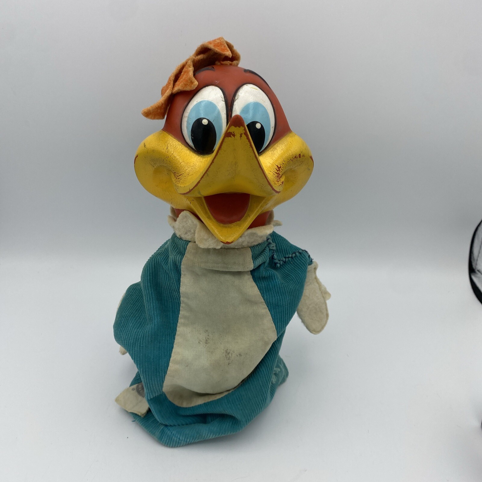 Vintage Mattel 1960's WOODY WOODPECKER Hand Puppet - Does Not Talk-Missing Piece