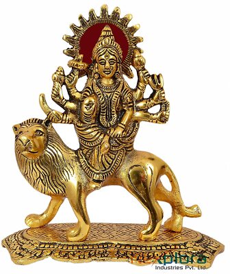 Hindu Göttin Durga Mata Maa Gott Idol Statue Figur Geschenk Skulptur