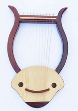 Arpa (giro) 10 corde in metallo arpa lira celtica irlandese fatta a mano borsa e chiave inclusa