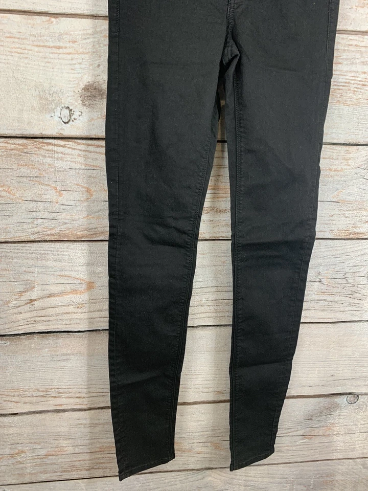 Divided Dark Black 5 Pocket Skinny Jeans Lightweight STRETCH EUC Women's Size 4 - Изображение 3 из 4
