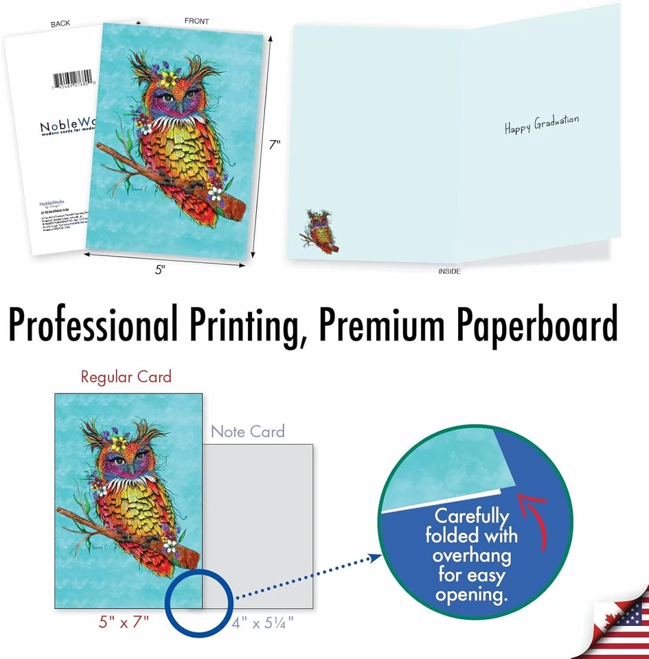 NobleWorks Graduation Greeting Card (Graduate) with 5 x 7 Inch Multicolor - Image 3 of 4