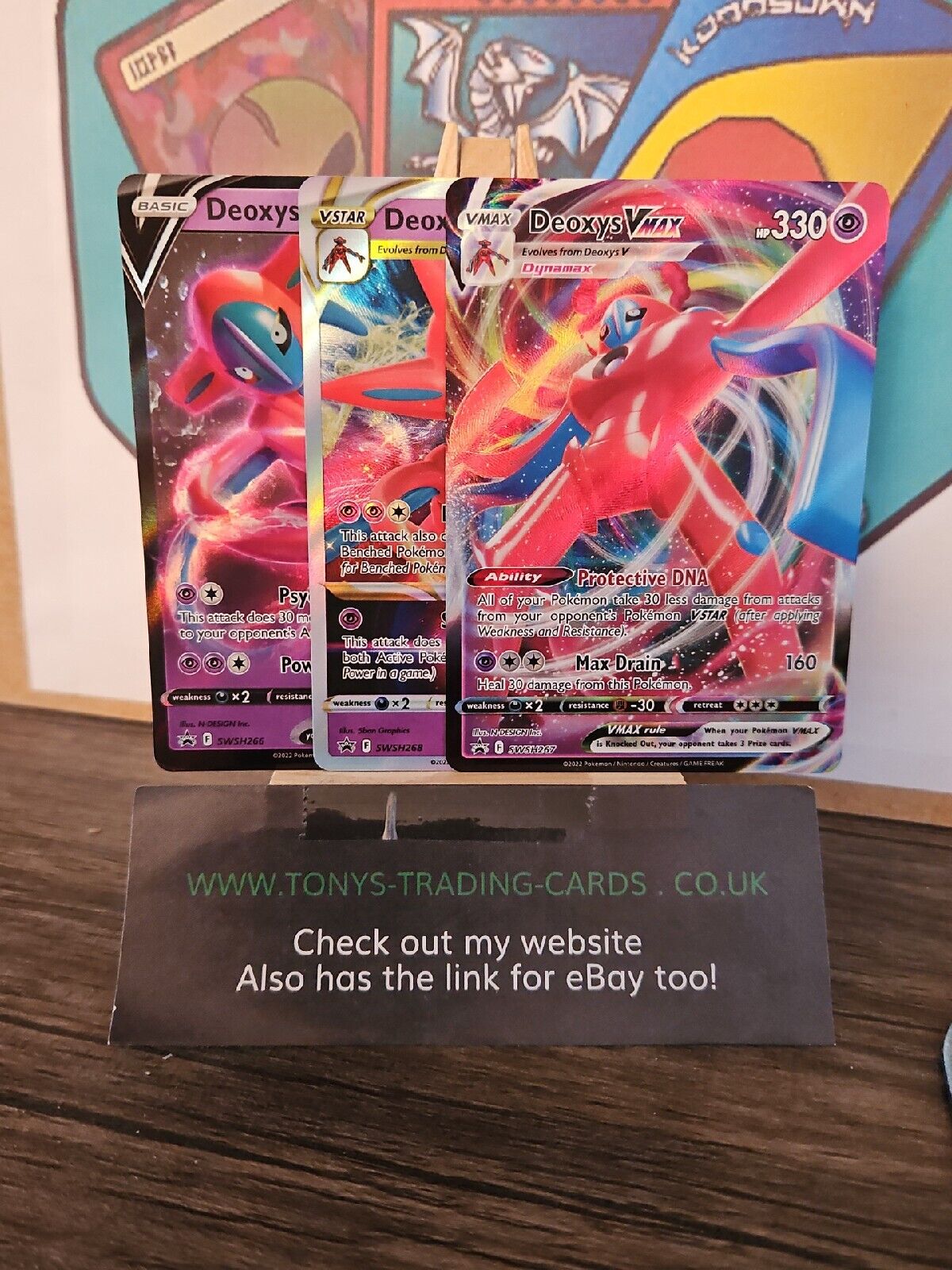  Deoxys V - VSTAR - VMAX - Pokémon 3 Card Set - SWSH266