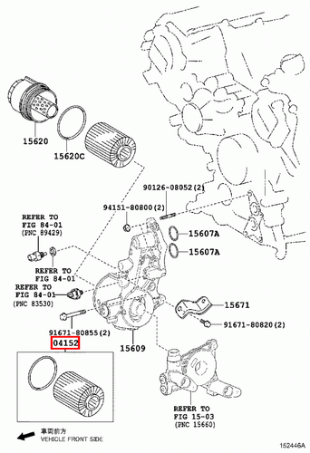 Genuine Toyota LandCruiser 79 Series VDJ 1VD 4.5 Diesel V8 Oil Filter Pack x4 - Picture 6 of 8