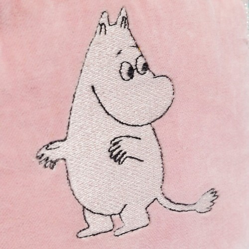 Offizielle Moomin Love rosa Samt Make-up Tasche - Bild 2 von 4