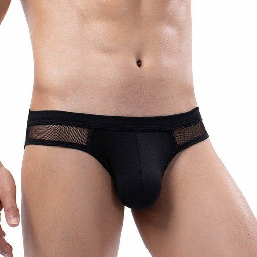 Slip uomo sexy maglia trasparente vita bassa marsupio intimo lingerie mutandine1 - Foto 19 di 29