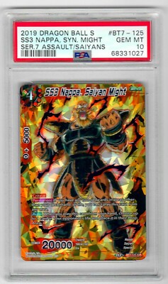 PSA 10 SS3 Nappa Saiyan Might BT7-125 ISR Super Dragon Ball Super