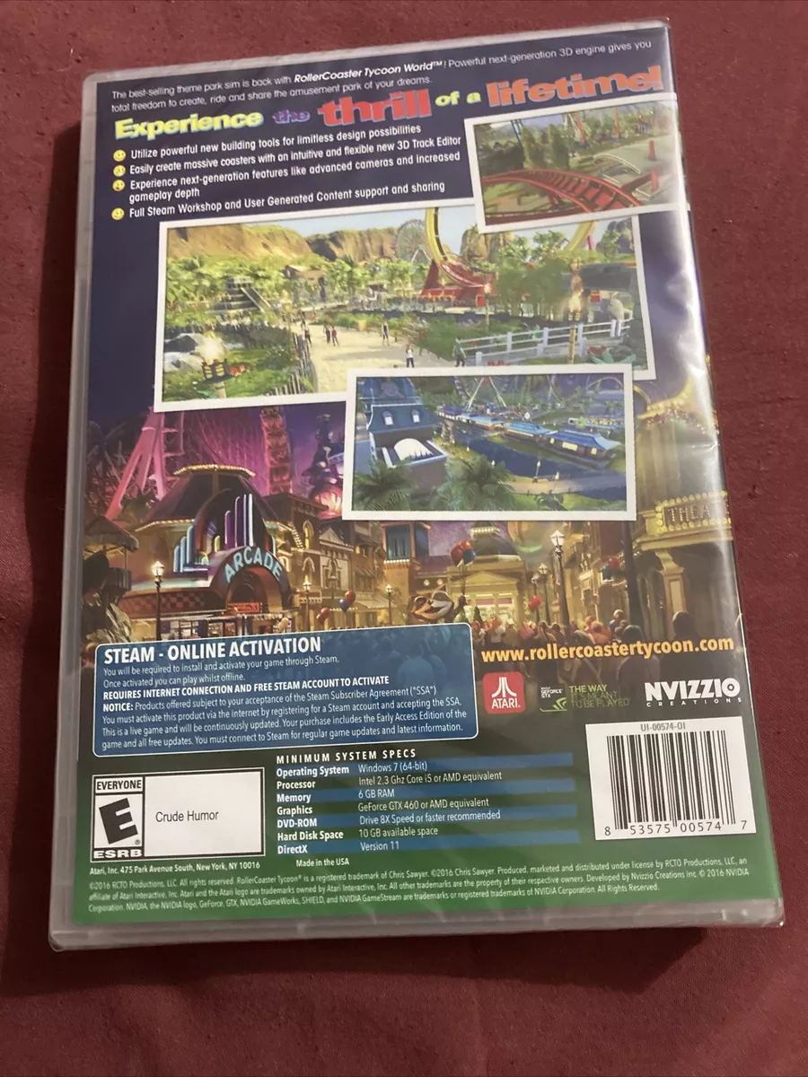 RollerCoaster Tycoon World, Atari, PC, 853575005747 