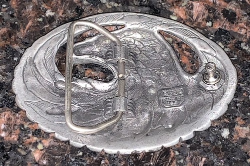 Pewter Diamond Cut Eagle Inlaid Turq&Coral, 1937 Indian Head Nickel Belt Buckles - Picture 9 of 22
