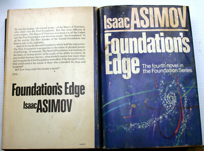  Isaac Asimov FOUNDATIONS EDGE 1982 HC reading copies Hari Seldon Galaxy History
