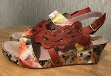 Laura Vita Leather Sandals, Size UK 7. Platform Mules. ONLY WORN FOR A FEW HOURS