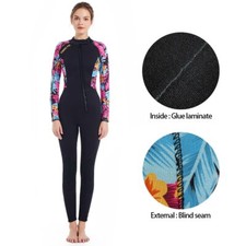 Rubber 3MM Womens Dive Surf Printing Wetsuit Full Neoprene Surfing Diving New