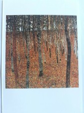 Art POSTCARD " GUSTAV KILMT " " Beech wood I " 1902 "