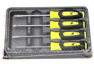 SNAP ON TOOLS SGDX40B HV 4Pc HI VIZ YELLOW Soft Grip Mini Tip