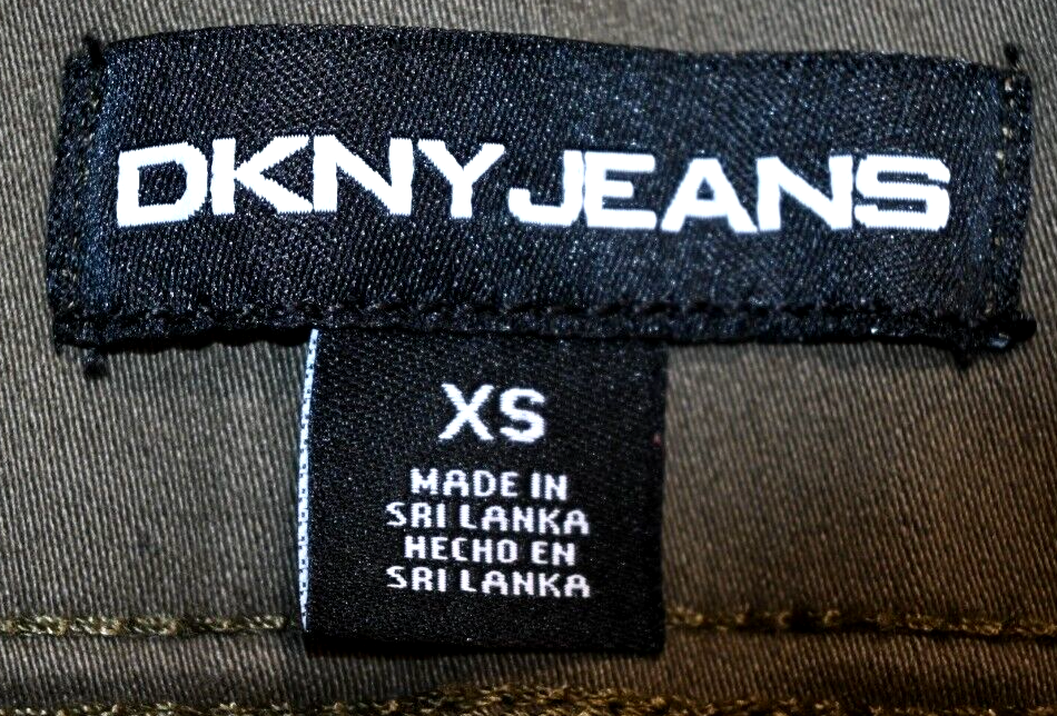 DKNY Jeans Pull On Elastic Waist Green Shorts Size XS RN#54163