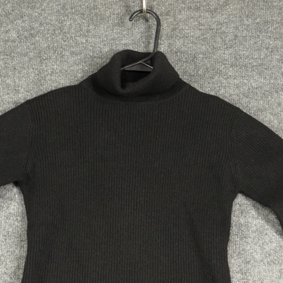 Suéter Uniqlo feminino grande 100% lã malha manga longa gola alta pulôver - Imagem 2 de 4