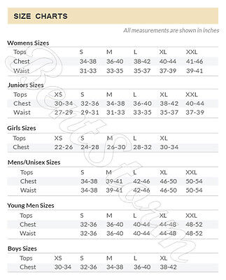 Hard Rock Cafe T Shirt Size Chart